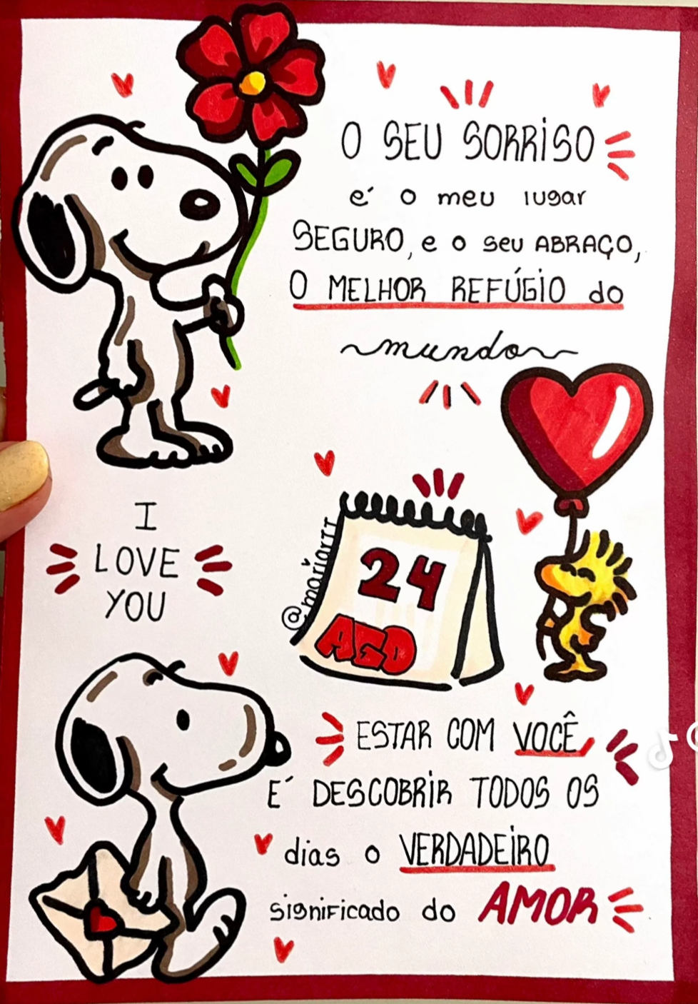 Cartinha personalizada de amor